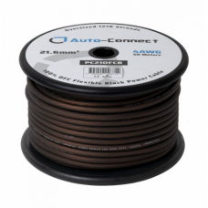 Kabelis maitinimo OFC 4AWG (21.60mm²) varinis (Cu) juodas PC210FCB